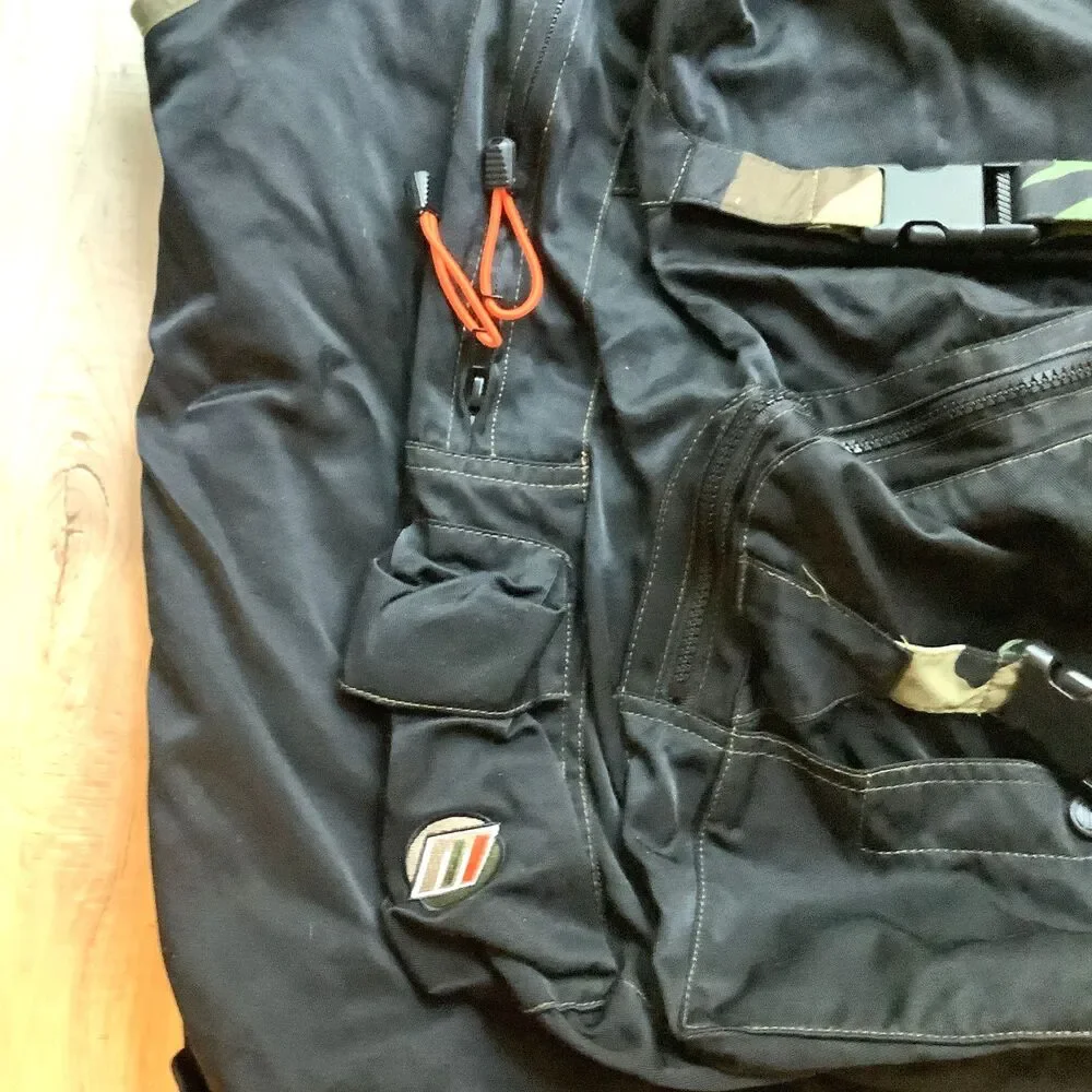 Vintage MacGear Vest Backpack 1990s Raver Y2K Streetwear Black Men's Size L